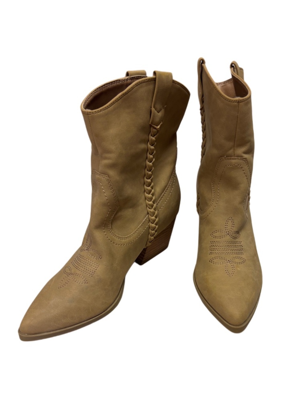 Dolce Vita Women’s Tan Western Ankle Boots